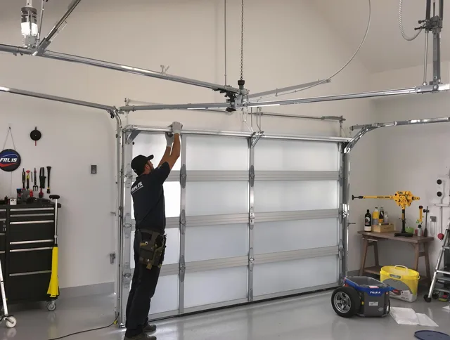 Westminster Garage Door Repair certified team performing precision garage door installation in Westminster